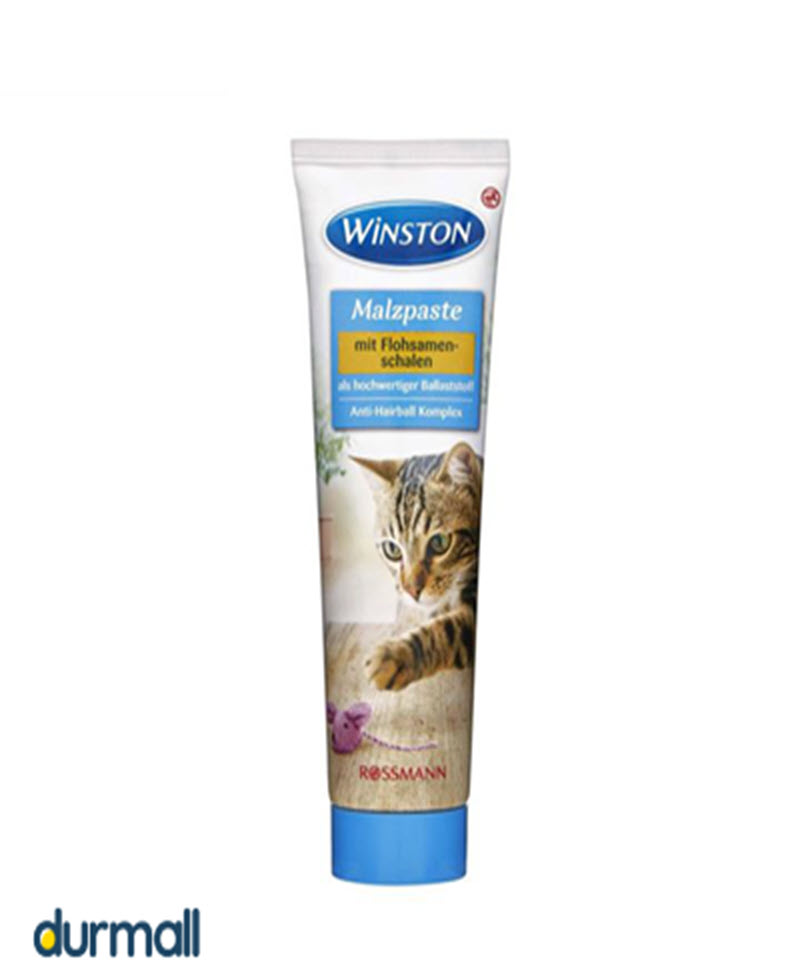 خمیر مالت وینستون Winston مدل آنتی هربال وزن 100 گرم مخصوص گربه 
