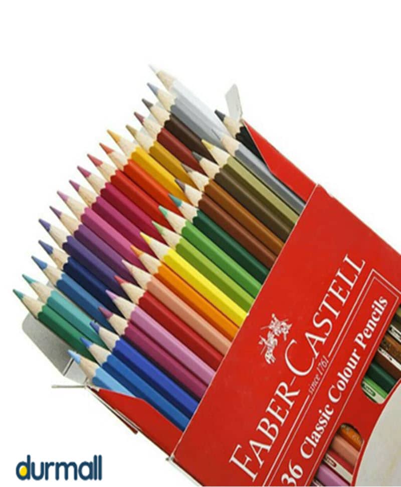 مداد رنگی فابر کاستل Faber-Castell مدل Classic دارای ۳۶ رنگ